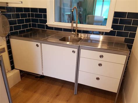 stainless steel bathroom sink cabinet|ikea kitchen cabinets stainless steel.